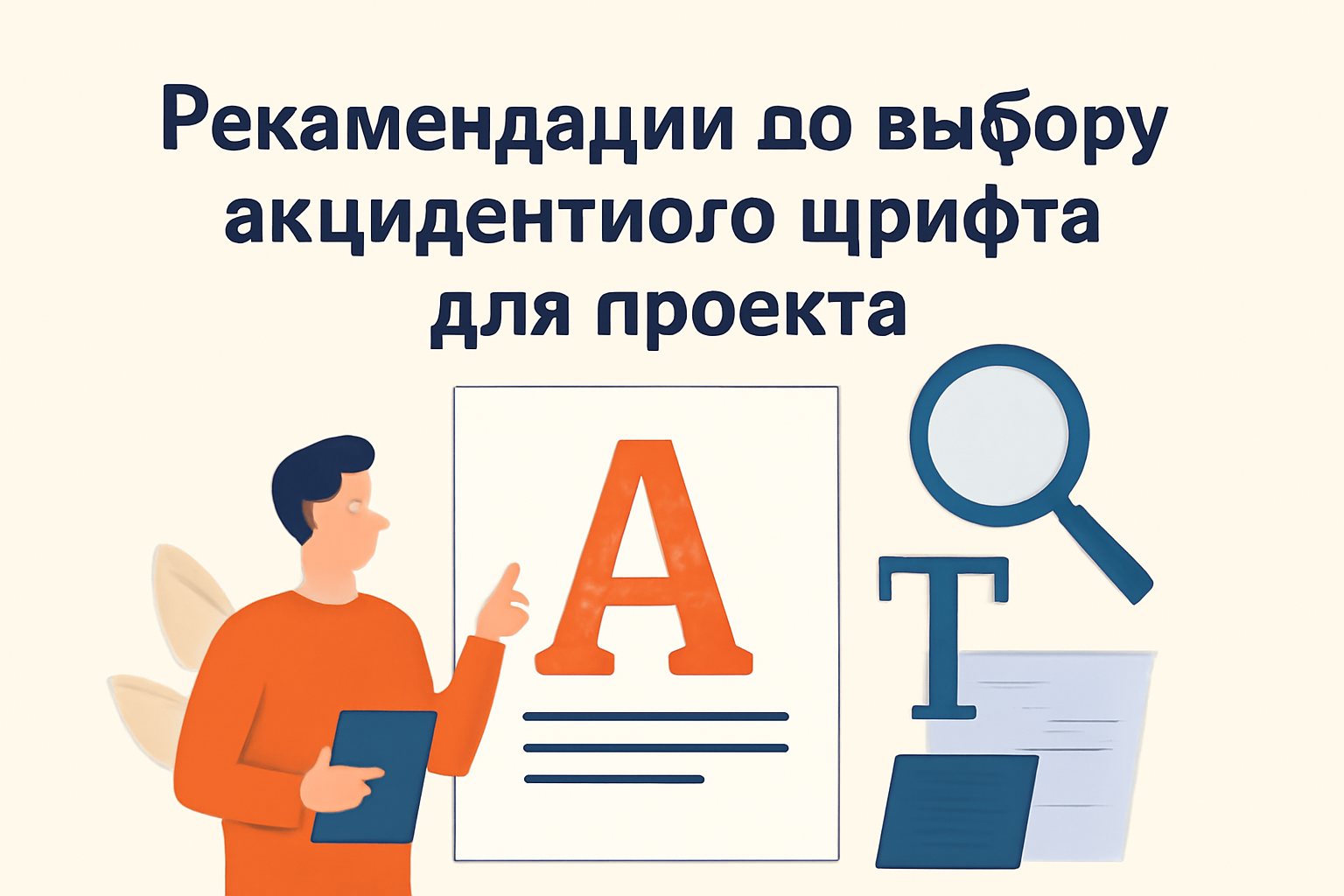 Рекомендации по выбору акцидентного шрифта для проекта