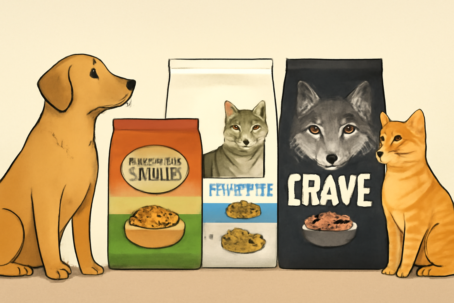Сравнение лучших кормов для собак и кошек: Nature’s Table, Perfect Fit и Crave — что выбрать для здоровья питомца